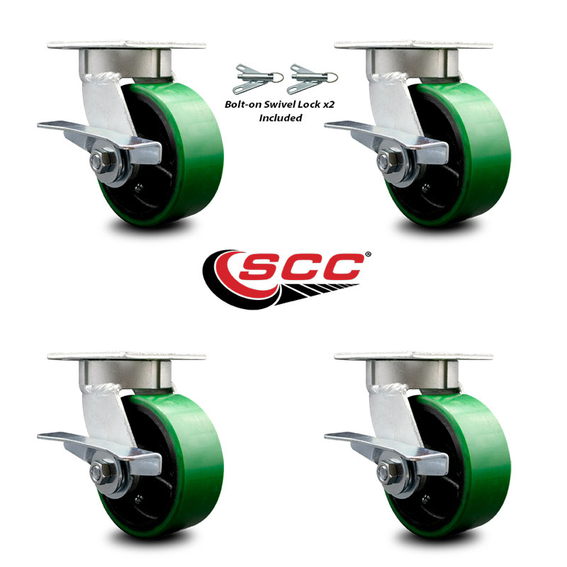 Ensemble de roulettes Kingpinle, Vert