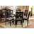 Etibar 7-Piece Ruberwood Solid Wood Dining Set in Gray/Dark Brown, 38.2" H X 18.5" W X 21.7" D-2085089169-2085089170