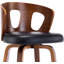 Tabouret de bar pivotant à 360 degrés de style Mid-Century 1 pièce Mid-Century