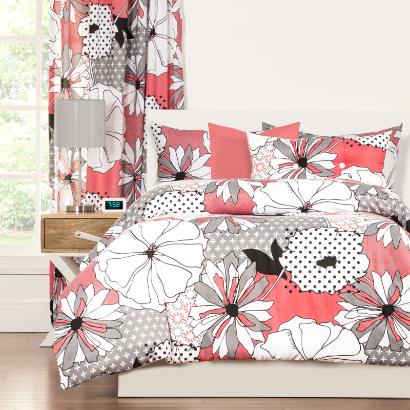 Crayola Flower Patch Duvet Cover Set, Full