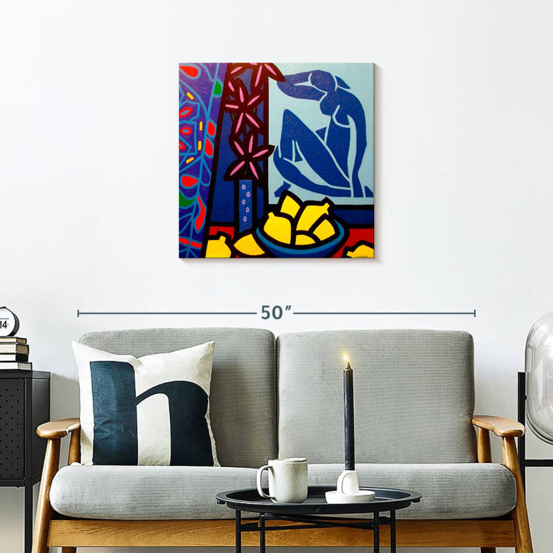 Yarlin Hommage à Matisse II, H 24 po x l 24 po