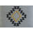 Chic Geometric Blue Square Throw Pillow Cover-113472300