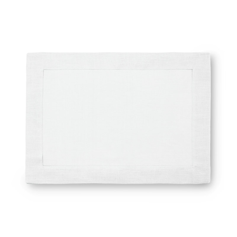 Festival Linen Rectangle Placemats, White