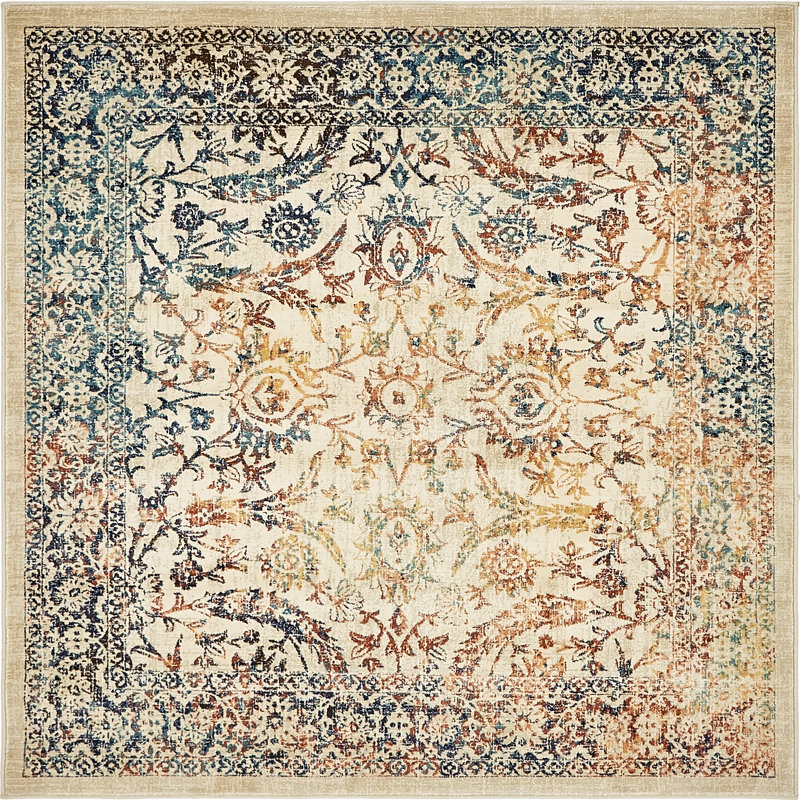 Wimpole Oriental Indoor Rug, Square 6' 