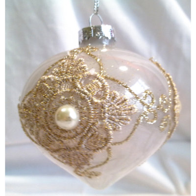 3.75'' Handmade Glass Holiday Shaped Ornament