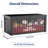150-Gallon Black Christmas Print Resin Deck Box with Decorative Printed Panels