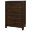 Commode 4 tiroirs Evaya Noyer