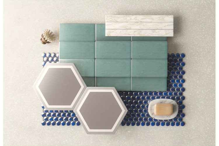 Collection of modern backsplash tiles.