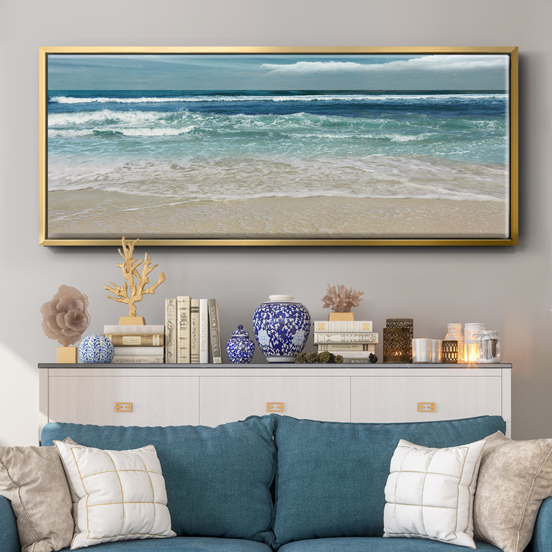 Symphonie de la mer - toile encadrée, H 8 po x l 20 po