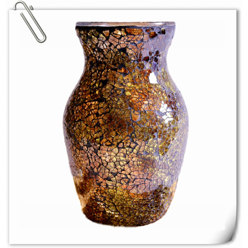 Corringham Ceramic / Porcelain Table Vase, Gold