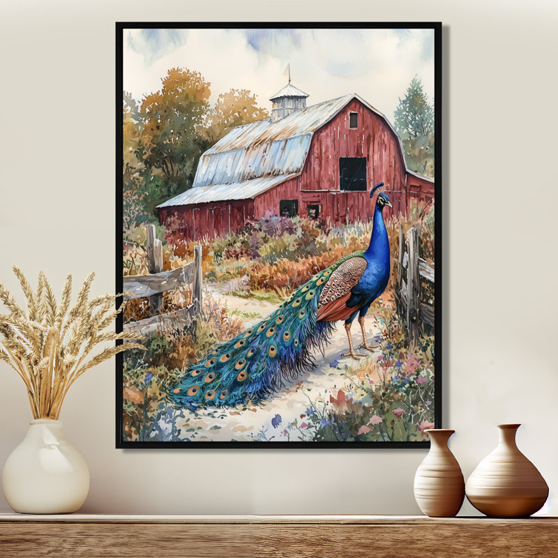 Ingleside - Animals Canvas Art Print, Noir, Reproduction encadrée sans passe-partout, H 20 po x l 12 po
