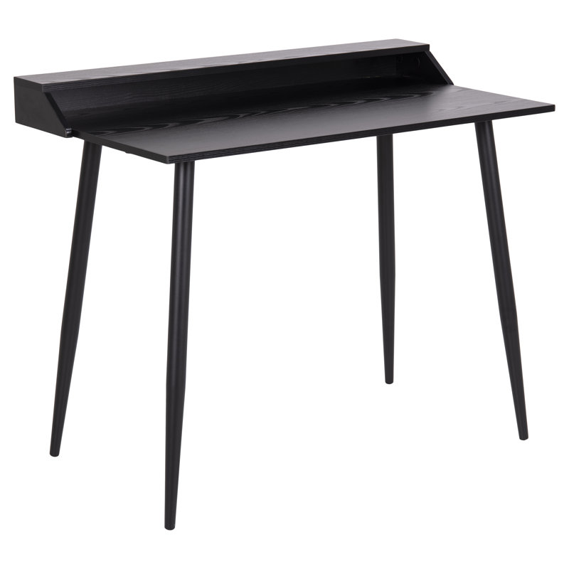 Joe Metal Base Writing Desk, Ash Black