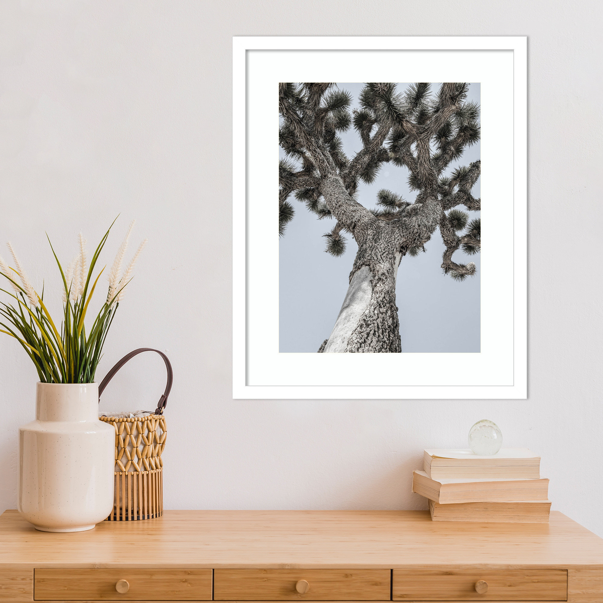 Joshua by Shot by Clint Wood Framed Wall Art Print, White , 21" H x 17" W