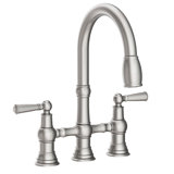 Jacobean Pull Down Kitchen Bridge Faucet