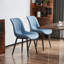 Chaise d'appoint moderne en similicuir avec pieds en métal-1561762507