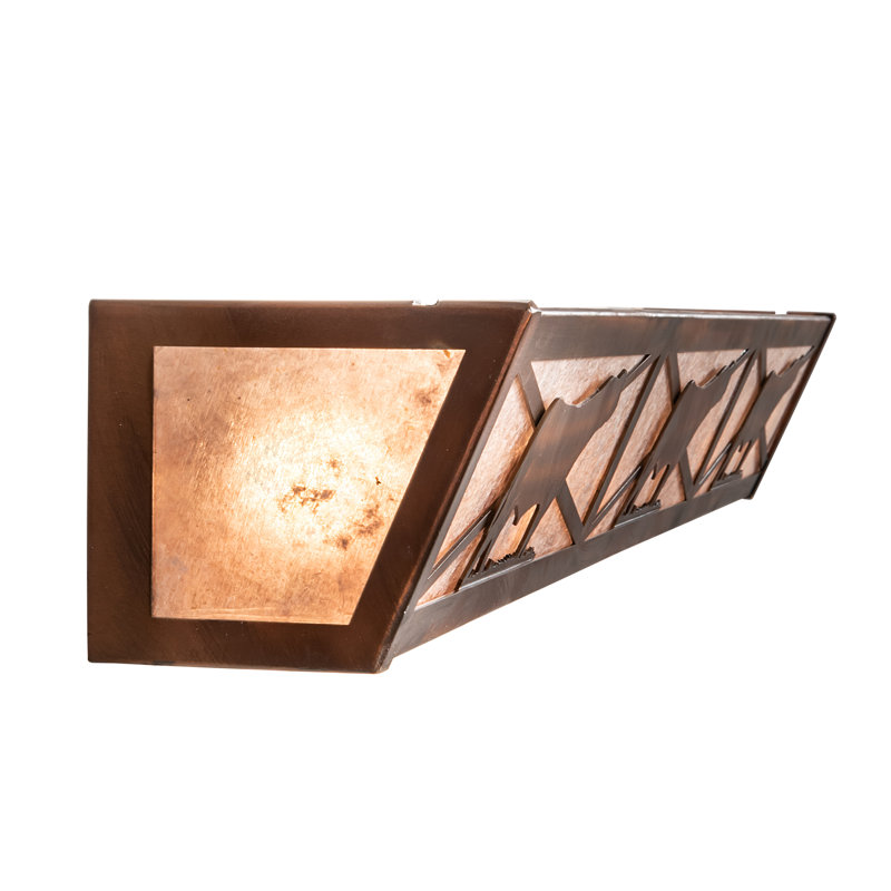Rustic Lodge 6 - Light Bath Bar, Vintage Copper