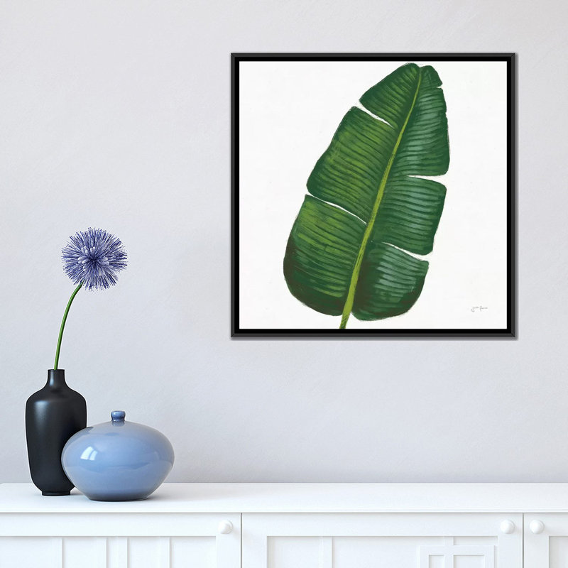" Welcome To Paradise XV " by Janelle Penner, 18" H x 18" W x 1.5" D, Black Framed Canvas, No Matte