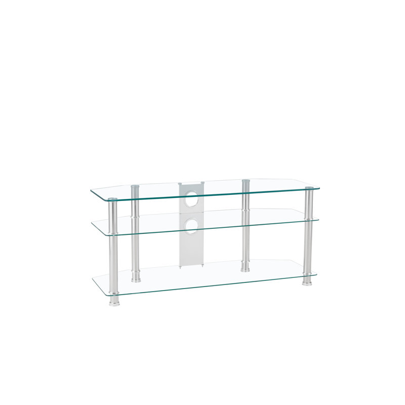 Ile d' Anticosti  TV Stand, Clear Chrome