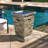 40,000 Natural Stone Fire Column - 19.85" , Lightweight Concrete, Outdoor Alluring Element Stone, Fascinating Accessory