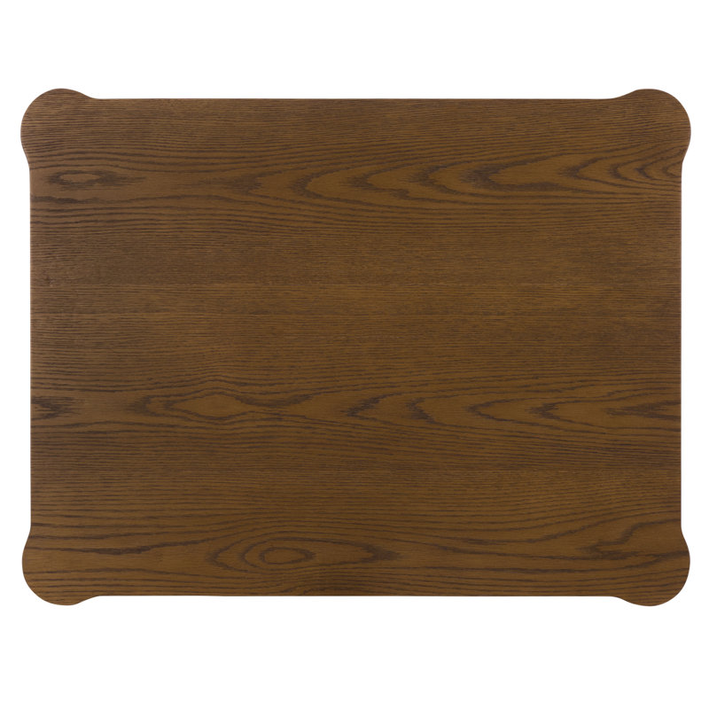 Shelbie 1 Drawer Reeded Nightstand, Medium Oak
