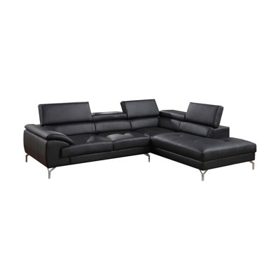 Kelia Faux Leather Sectional Left Hand Facing