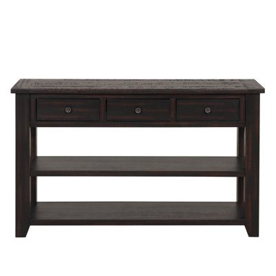48'' Solid Pine Wood Top Console Table