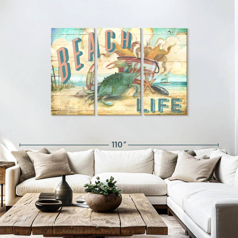Beach Crab I, 48" H x 74" W