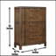 Milan - Commode - Brun foncé