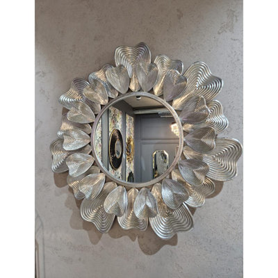 Deverel Metal Round Wall Mirror