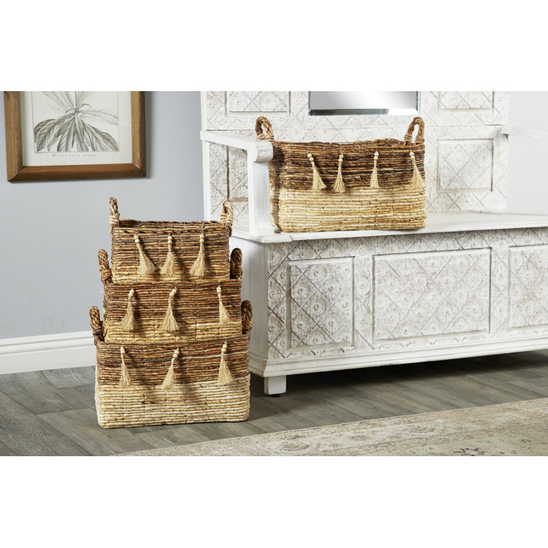 Dakota Fields Wicker Decorative Basket