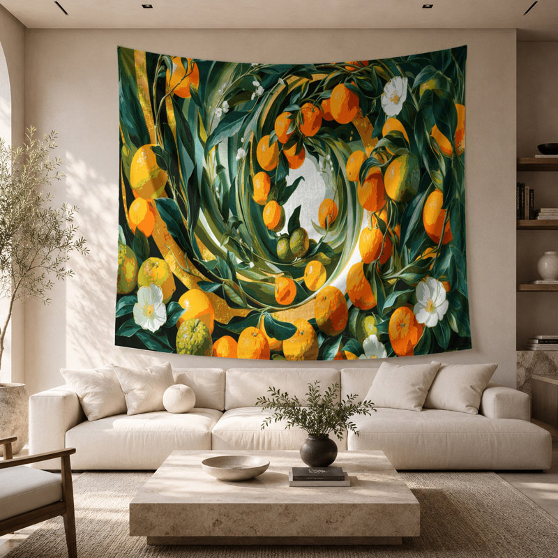 Tapisserie murale «Fruit Bergamot», 26 po x 36 po