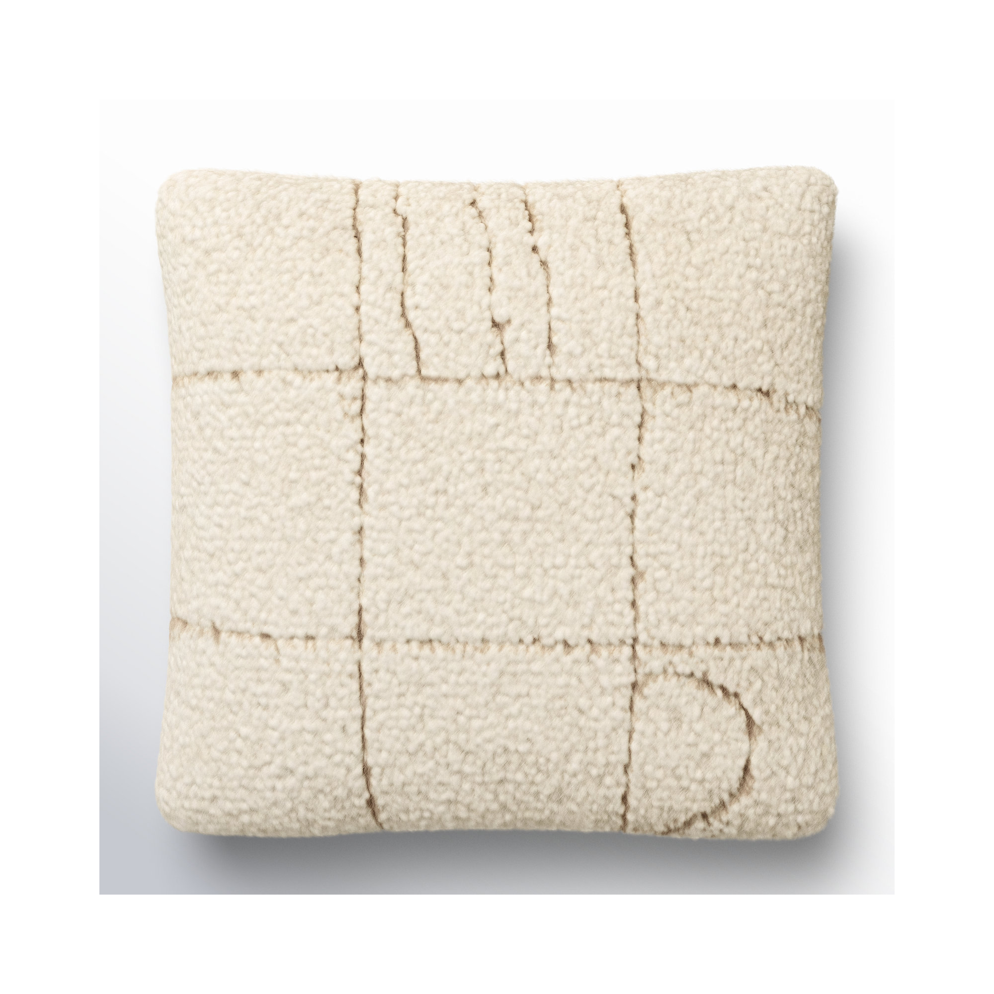 Kess Wool Throw Pillow, 18" x 18", Polyester/Polyfill