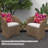 Indoor/Outdoor Reversible Throw Waterproof Pillows With Pillowcase(Set Of 2)-111009296-111009295