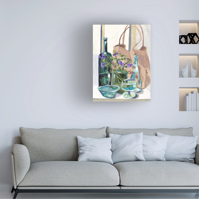 Art mural sur toile tendue - Melissa Wang «Sustain Elegance I», art mural pour salon, chambre à coucher ou bureau - 14 x 19