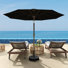 Parasol de patio 9 pi avec base