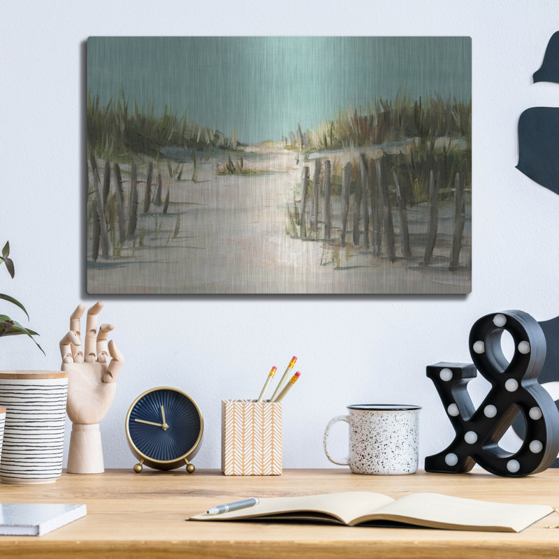  «Warm Dunes 2» par Ethan Harper, art mural en métal, 24 po x 16 po, H 12 po x l 16 po