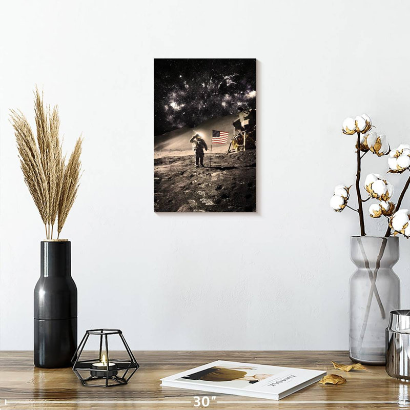 Lelar Moon Landing, 12" H x 8" W