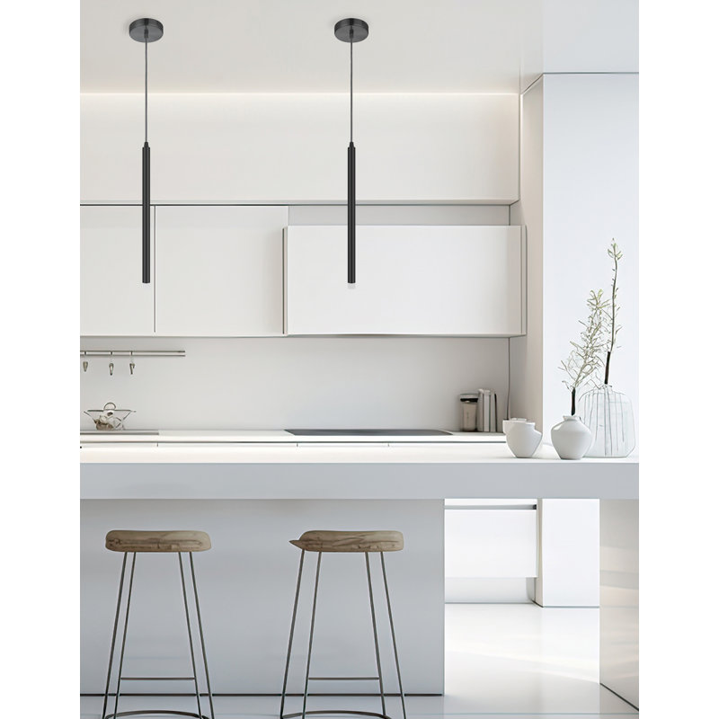 Sanya 1 Light Pendant, Matte Black