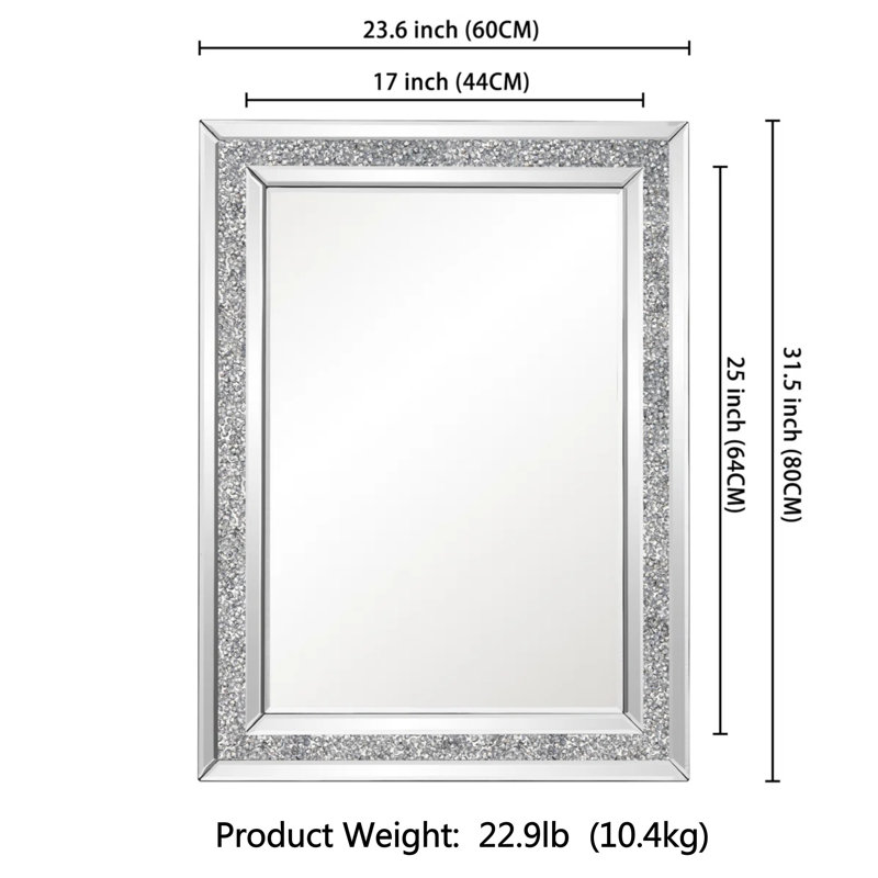 47.24" Console Table and Wall Mirror Set