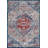 Blakeley Modern Persian Vintage Medallion Red/Navy Rug-232299344