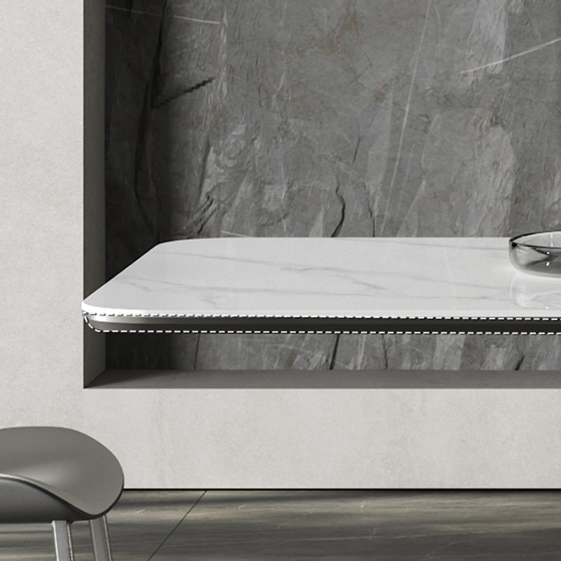 Italian light luxury modern simple rock table sets, 29.53"H x 78.74"L x 35.43"W