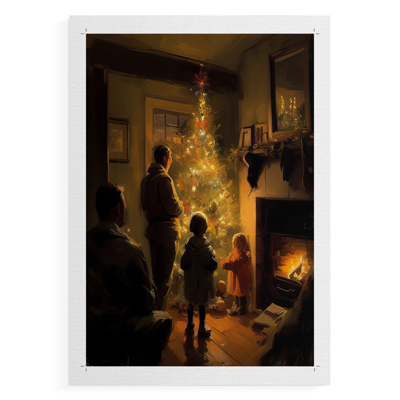 Fêtes de Noël, art DCVII - impression sur toile seulement - non encadrée, H 60 po x l 40 po