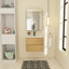Meuble-lavabo simple 24 po avec surface solide Zykaria-936289980-936289983