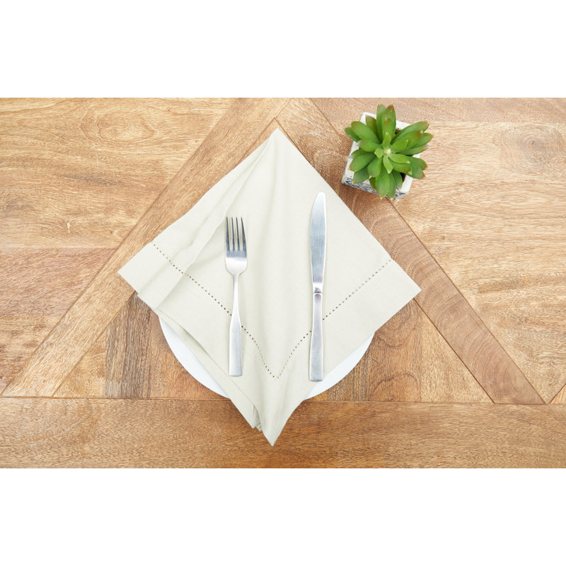 Hareton 20'' Cotton Napkin, White