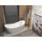 59 "Acrylic Freestanding Tub, With Chrome Overflow And Pop-Up Drain Cupc Certified, Gloss White