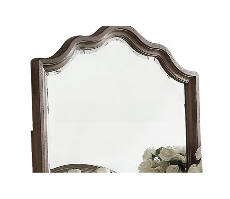 Oak Finish Mirror