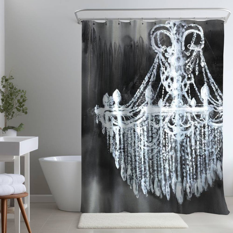 Shower Curtain SL17 – Polyester Shower Curtain, Dye Sublimation Print, 71" W × 74" L