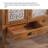 Brown+White Solid Wood+Iron Sideboard