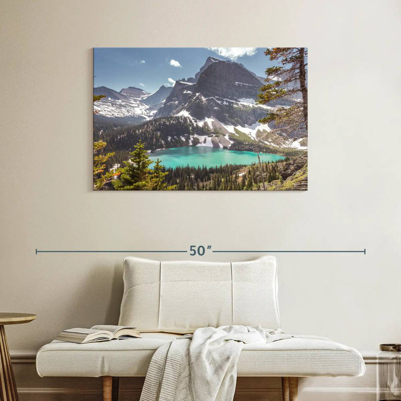 Scène de montagne Alvord Glacier Park, H 26 po x l 39 po