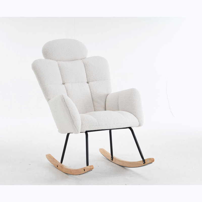 Chaise berçante Teddy, Ivoire ivoire